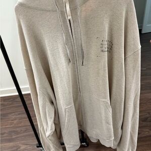 Maison Margiela Beige Hoodie Sweater